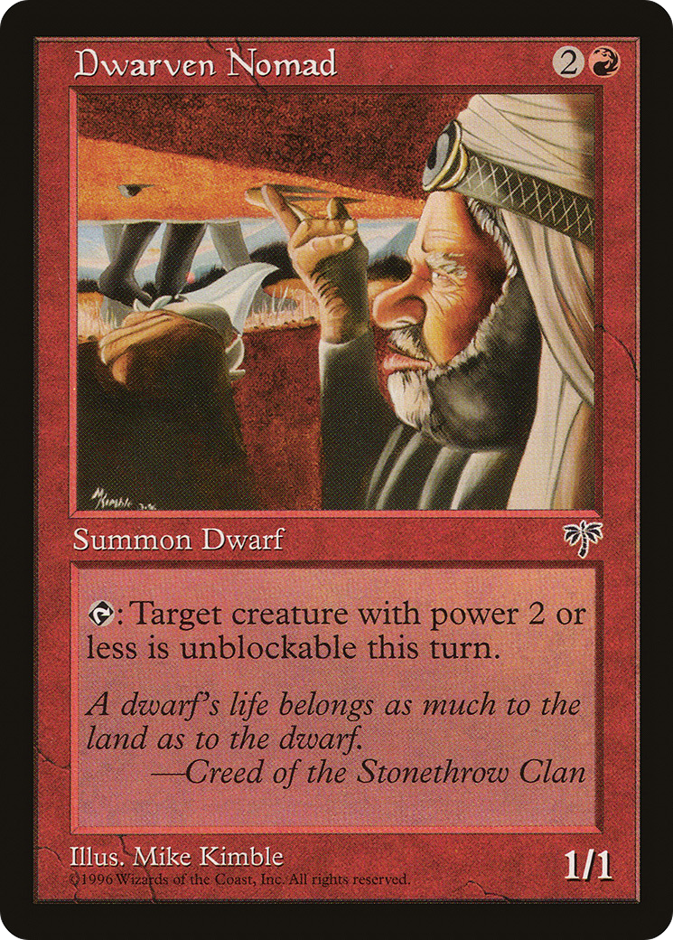 Dwarven Nomad (MIR-170) [Mirage] MTG Single Wizards of the Coast