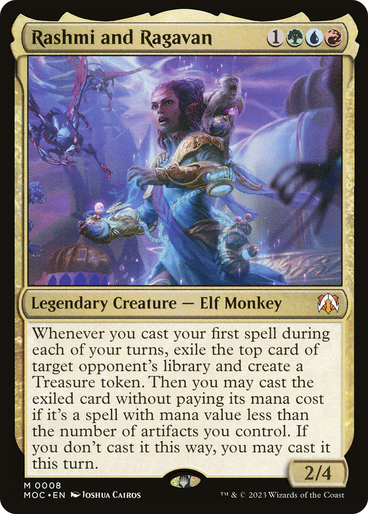 Rashmi and Ragavan (MOC-008) [March of the Machine Commander] MTG Single Wizards of the Coast