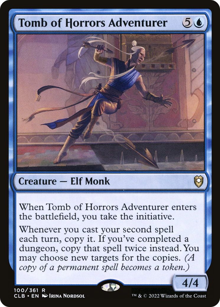 Tomb of Horrors Adventurer (CLB-100) [Commander Legends: Battle for Baldur's Gate] Foil MTG Single Wizards of the Coast