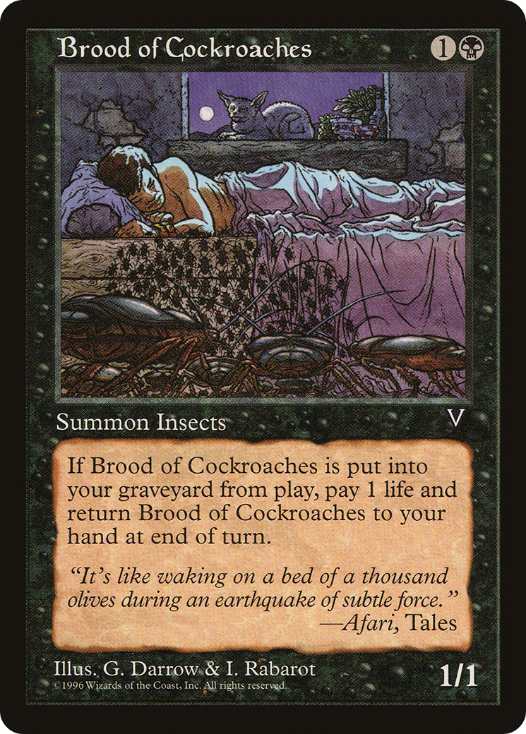 Brood of Cockroaches (VIS-053) [Visions] MTG Single Wizards of the Coast