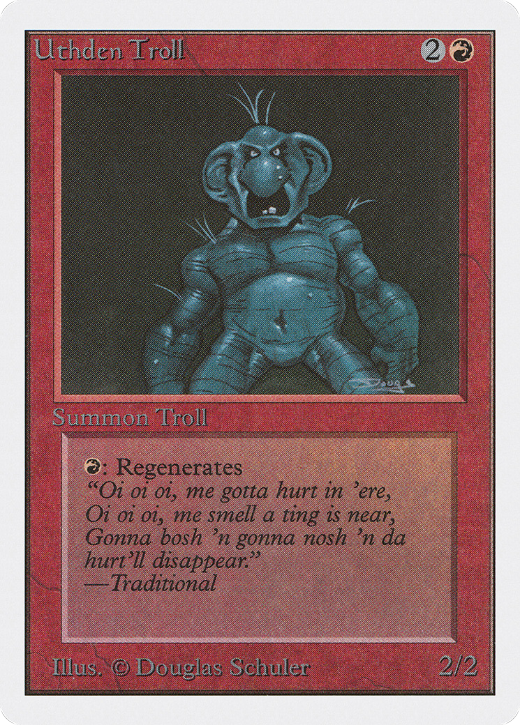 Uthden Troll (2ED-181) [Oldschool] Unlimited Edition MTG Single Wizards of the Coast
