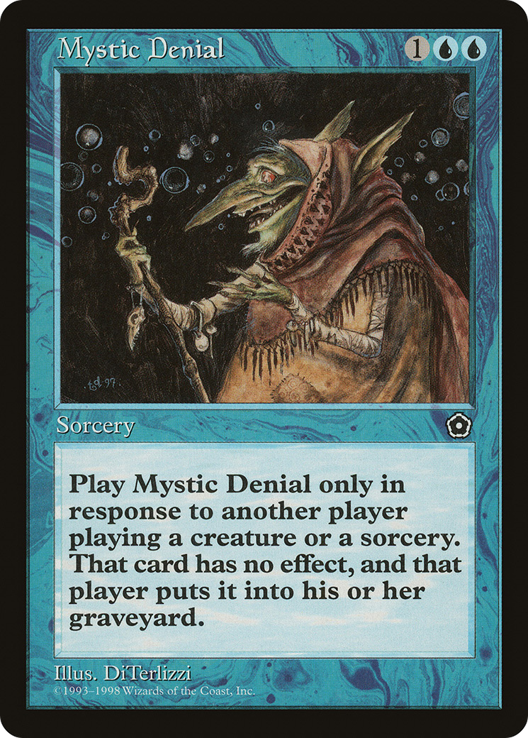 Mystic Denial (P02-041) [Misc] Portal Second Age MTG Single Wizards of the Coast