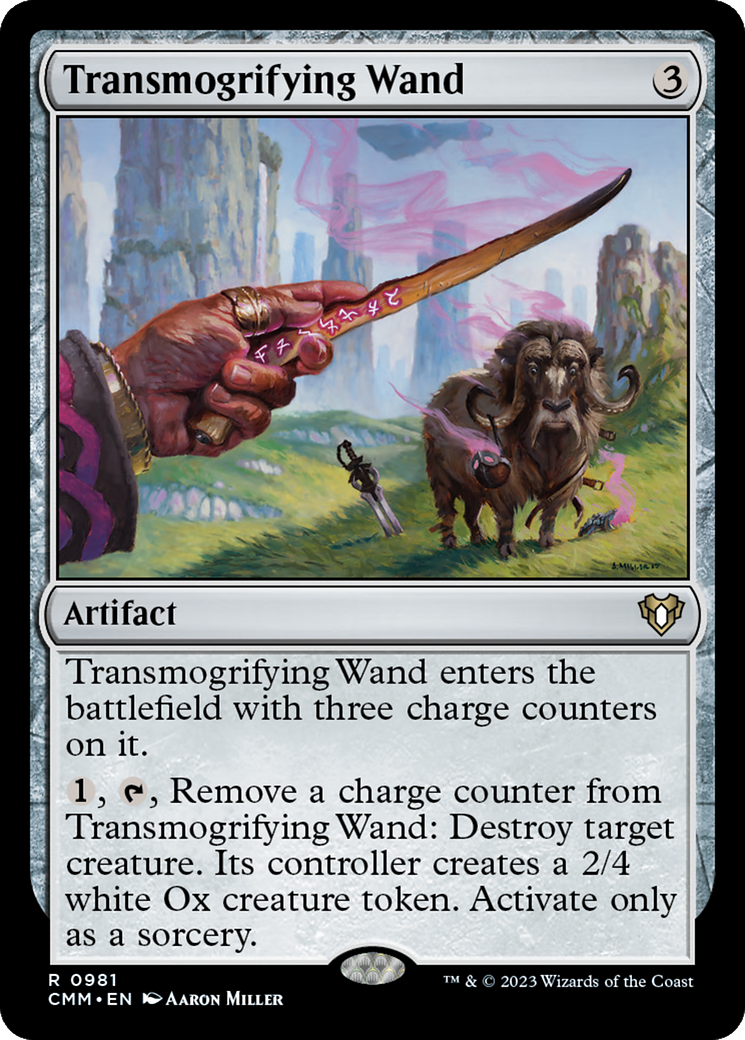 Transmogrifying Wand (CMM-981) [Commander Masters] MTG Single Wizards of the Coast