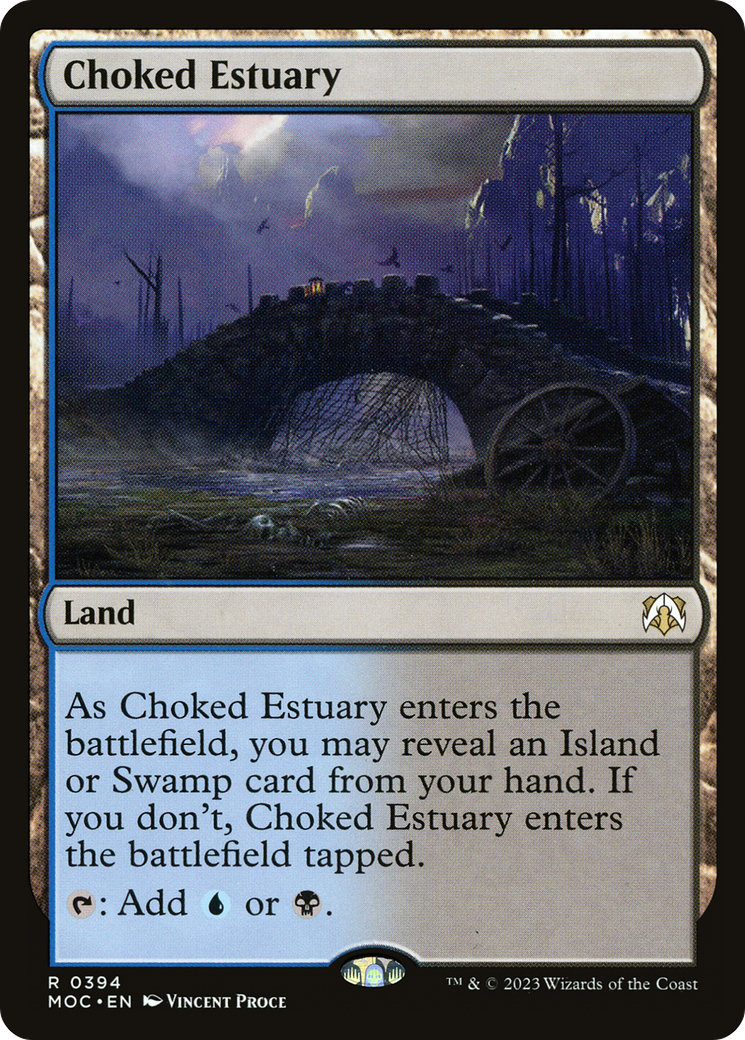 Choked Estuary (MOC-394) [March of the Machine Commander] MTG Single Wizards of the Coast