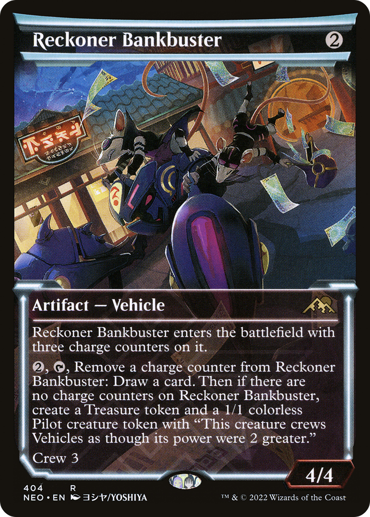 Reckoner Bankbuster (NEO-404) [Kamigawa: Neon Dynasty] (Showcase) MTG Single Wizards of the Coast