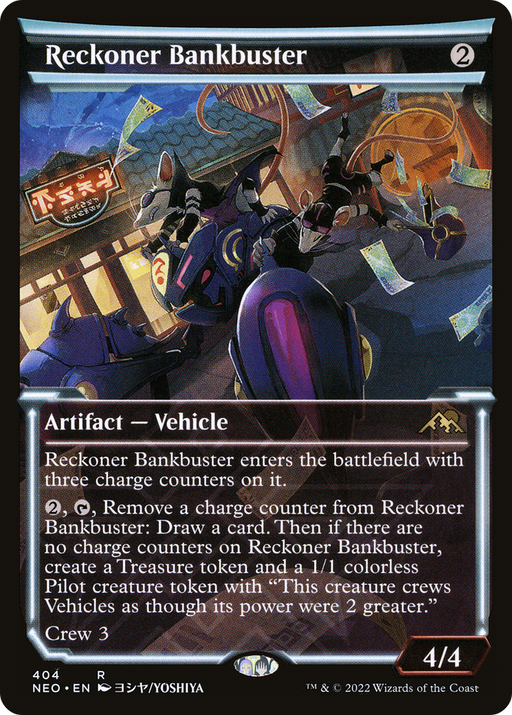 Reckoner Bankbuster (NEO-404) [Kamigawa: Neon Dynasty] (Showcase) MTG Single Wizards of the Coast