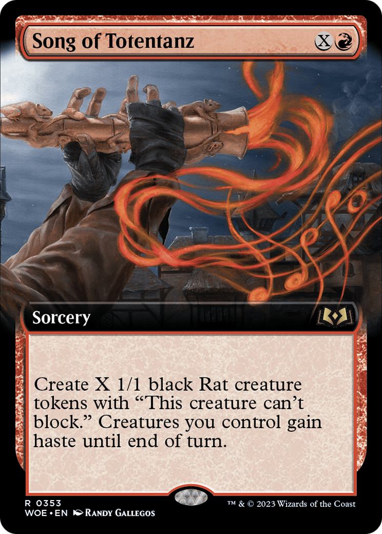 Song of Totentanz (WOE-353) [Wilds of Eldraine] (Extended Art) MTG Single Wizards of the Coast