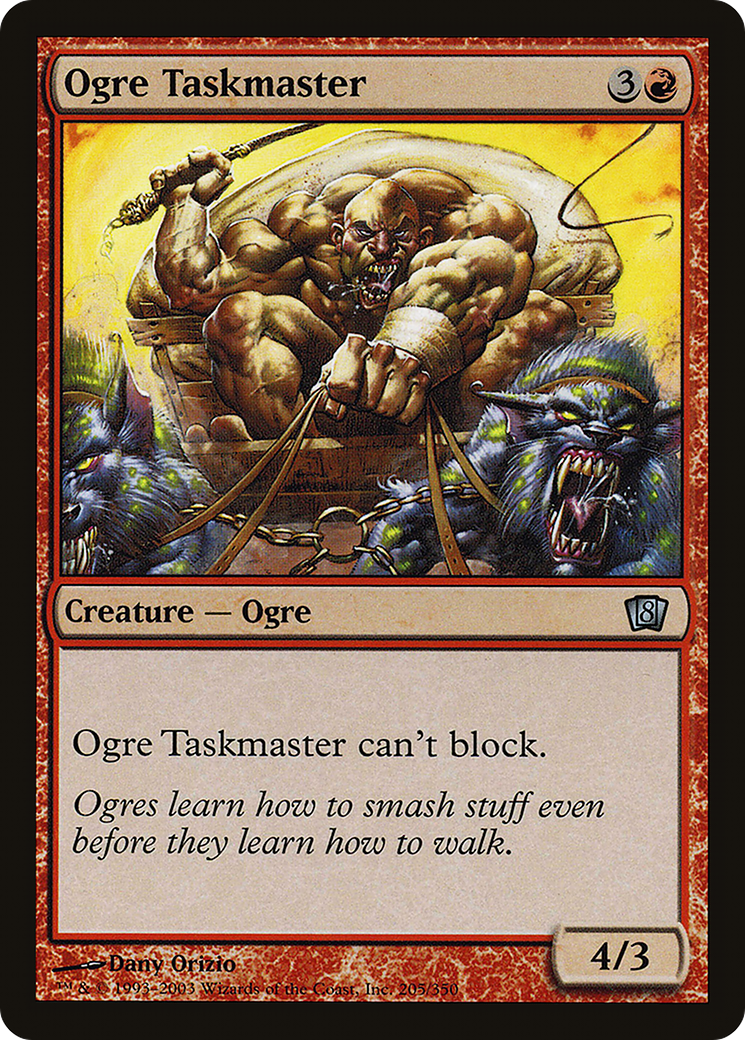 Ogre Taskmaster (8ED-205) [8th Edition] Foil MTG Single Wizards of the Coast