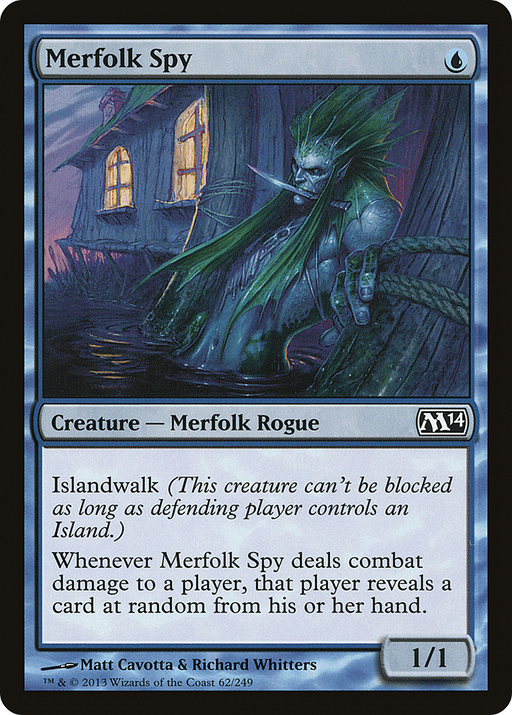 Merfolk Spy (M14-062) [Magic 2014] MTG Single Wizards of the Coast