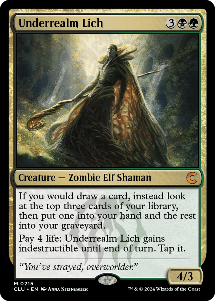 Underrealm Lich (CLU-215) [Ravnica: Clue Edition] MTG Single Wizards of the Coast