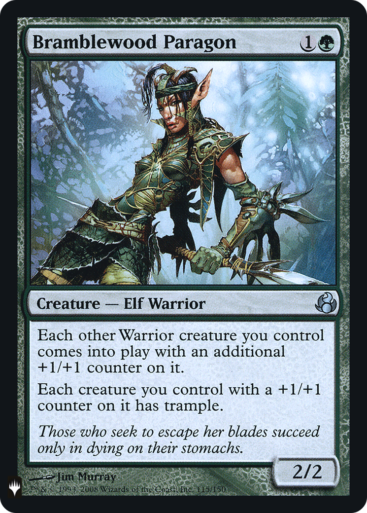 Bramblewood Paragon (LIST-115) [Mystery Booster] The List Foil MTG Single Wizards of the Coast