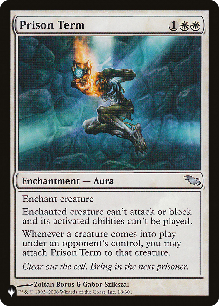 Prison Term (LIST-SHM-18) [Mystery Booster] The List MTG Single Wizards of the Coast