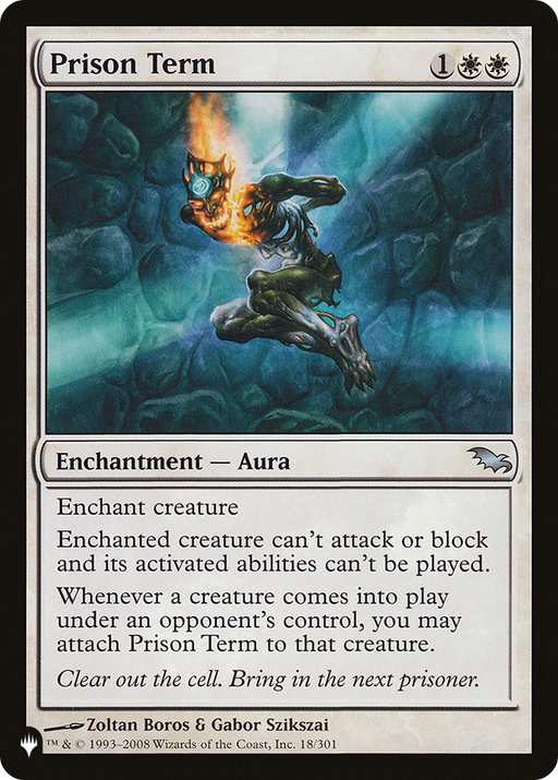 Prison Term (LIST-SHM-18) [Mystery Booster] The List MTG Single Wizards of the Coast