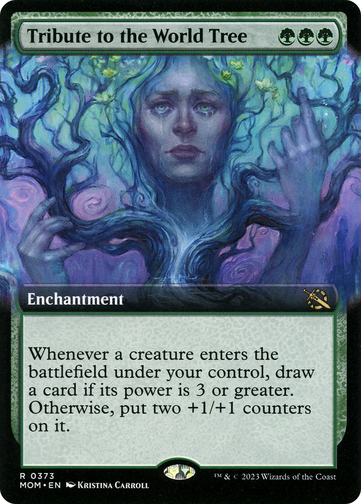 Tribute to the World Tree (MOM-373) [March of the Machine] (Extended Art) MTG Single Wizards of the Coast