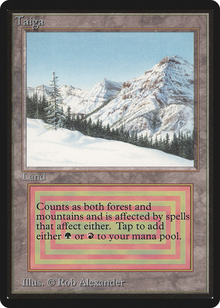 Taiga (LEB-) [Oldschool] Limited Edition Beta MTG Single Wizards of the Coast