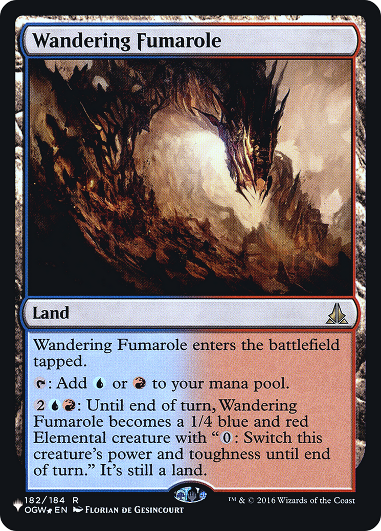 Wandering Fumarole (LIST-OGW-182) [Mystery Booster] The List Foil MTG Single Wizards of the Coast