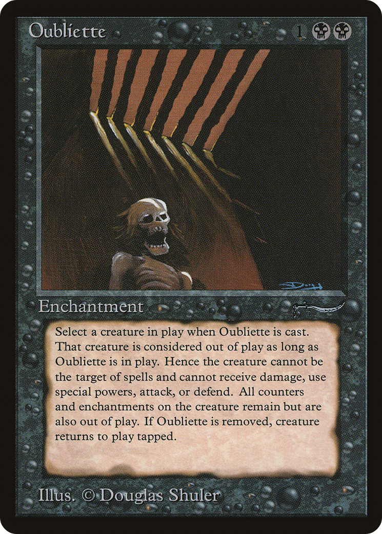 Oubliette (ARN-) [Oldschool] Arabian Nights MTG Single Wizards of the Coast