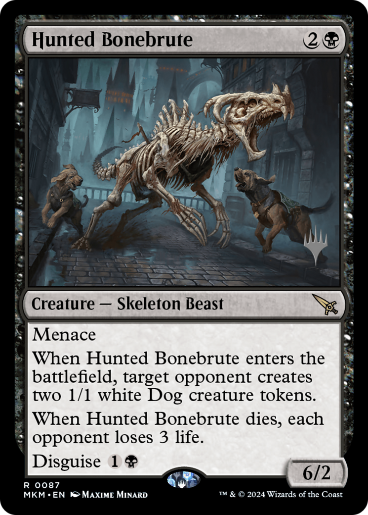 Hunted Bonebrute (PPMKM-087) [Murders at Karlov Manor Promos] Foil MTG Single Wizards of the Coast