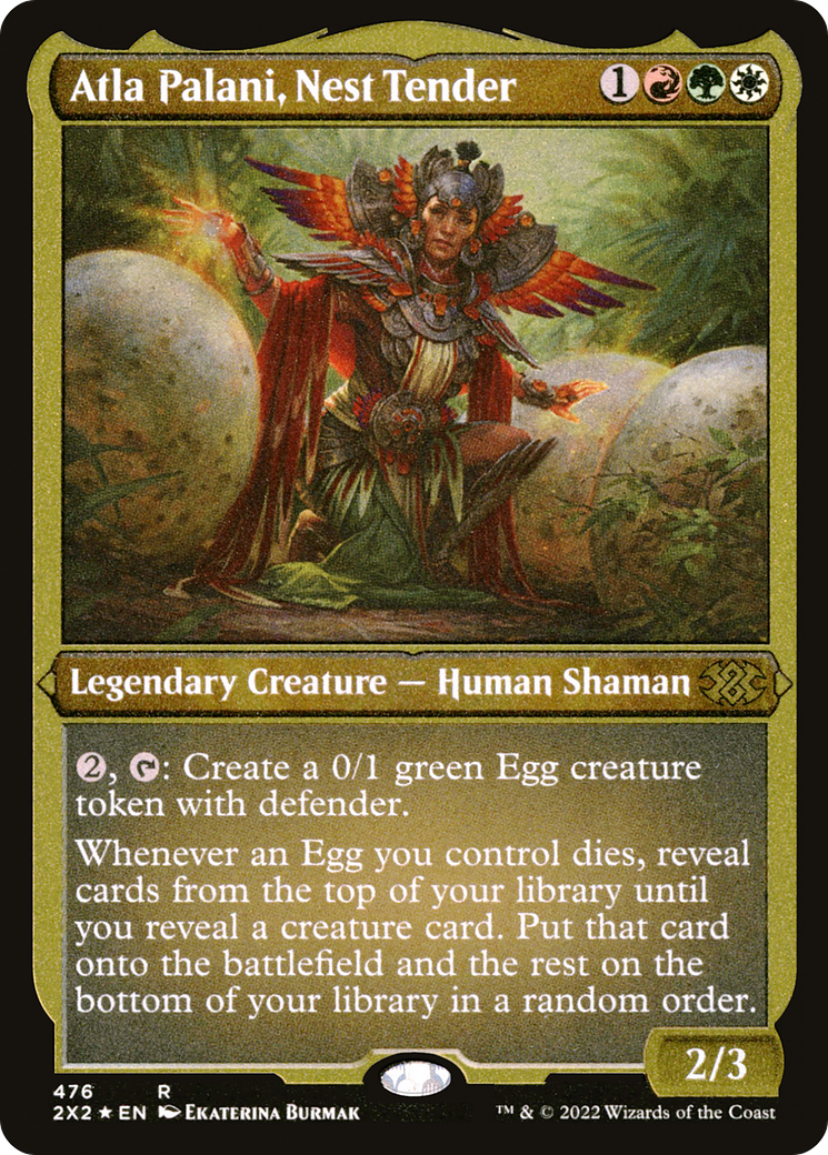 Atla Palani, Nest Tender (Foil Etched) (2X2-476) [Double Masters 2022] Foil MTG Single Wizards of the Coast