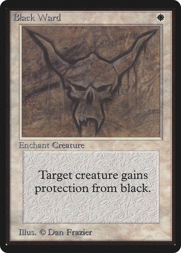 Black Ward (LEB-) [Oldschool] Limited Edition Beta MTG Single Wizards of the Coast