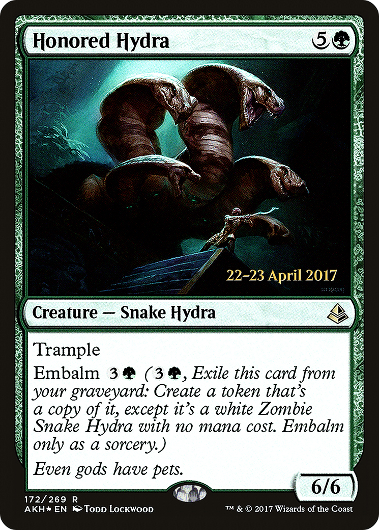 Honored Hydra (PRE-172) [Amonkhet Promos] Foil MTG Single Wizards of the Coast