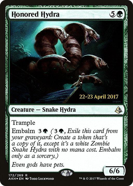 Honored Hydra (PRE-172) [Amonkhet Promos] Foil MTG Single Wizards of the Coast