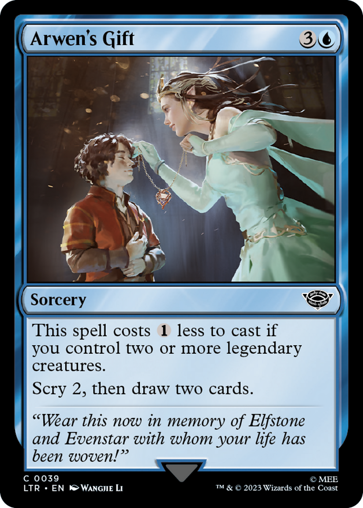 Arwen's Gift (LTR-039) [The Lord of the Rings: Tales of Middle-earth] Foil MTG Single Wizards of the Coast