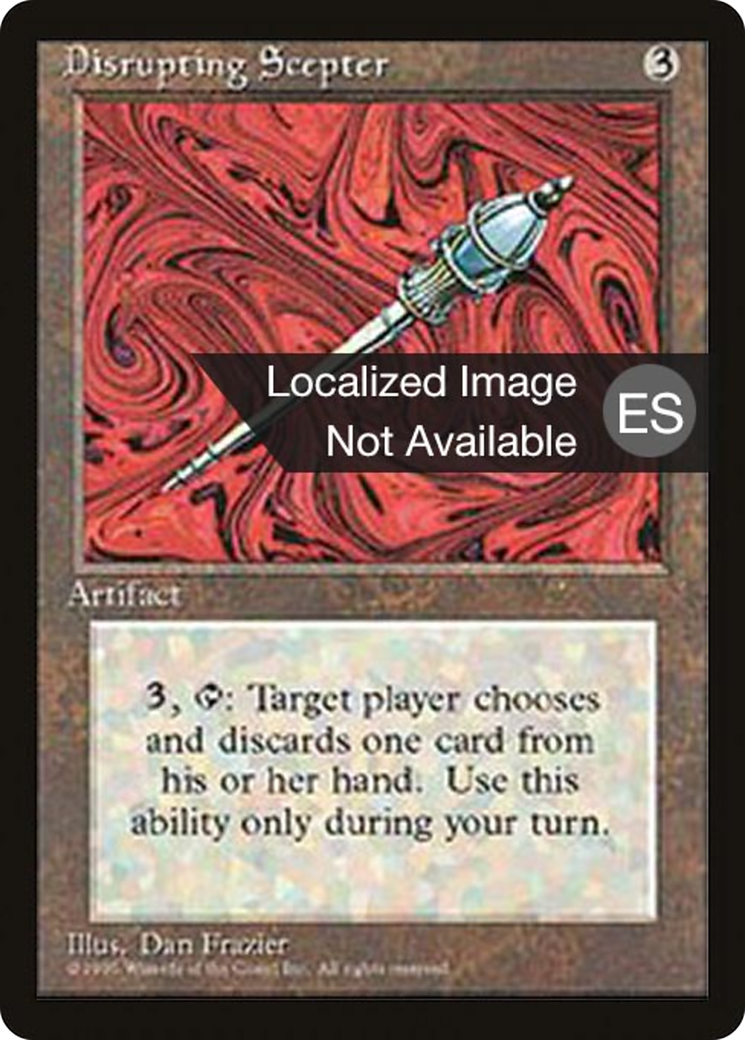 Disrupting Scepter (4BB-) [Fourth Edition Foreign Black Border] MTG Single Wizards of the Coast