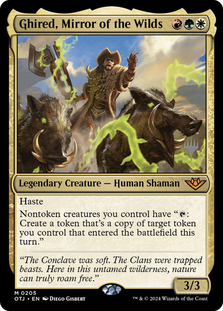 Ghired, Mirror of the Wilds (PPOTJ-205) [Outlaws of Thunder Junction Promos] MTG Single Wizards of the Coast