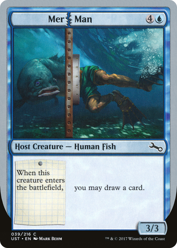 Mer Man (UST-039) [Unstable] Foil MTG Single Wizards of the Coast