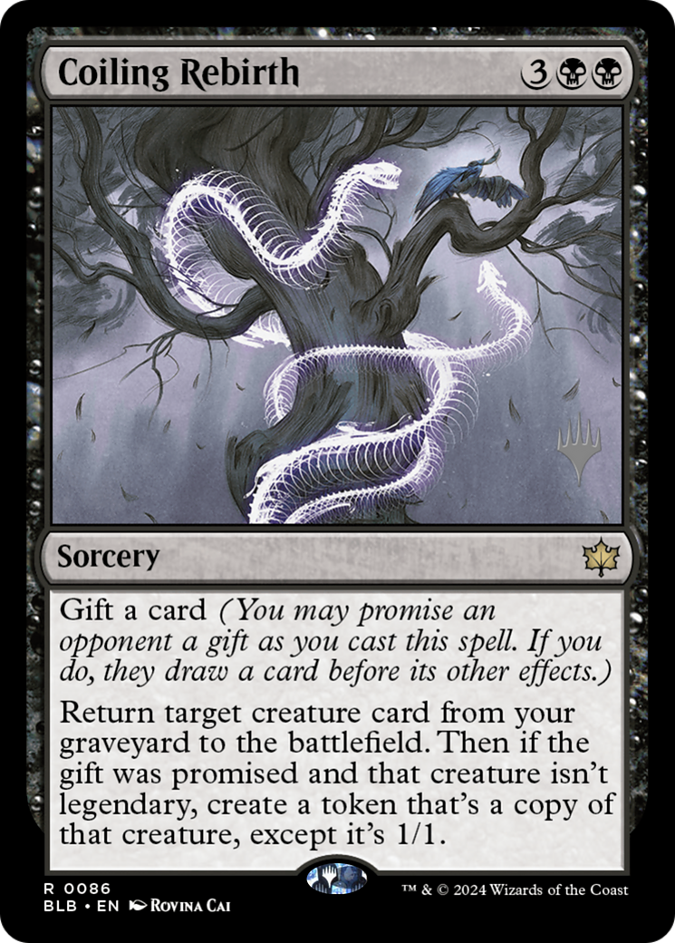 Coiling Rebirth (PPBLB-086) [Bloomburrow Promos] MTG Single Wizards of the Coast