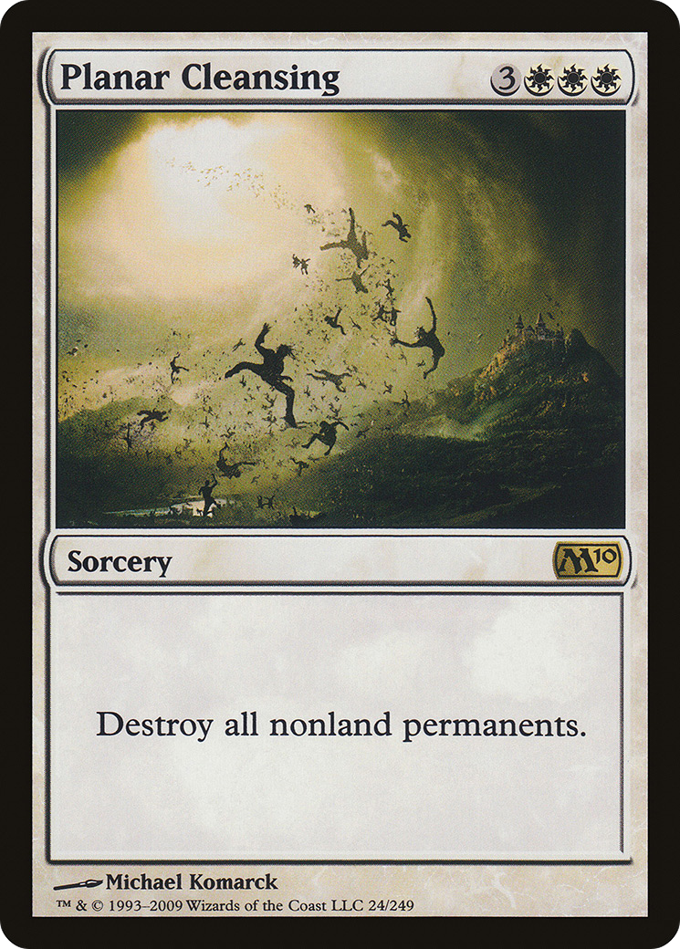 Planar Cleansing (M10-024) [Magic 2010] Foil MTG Single Wizards of the Coast