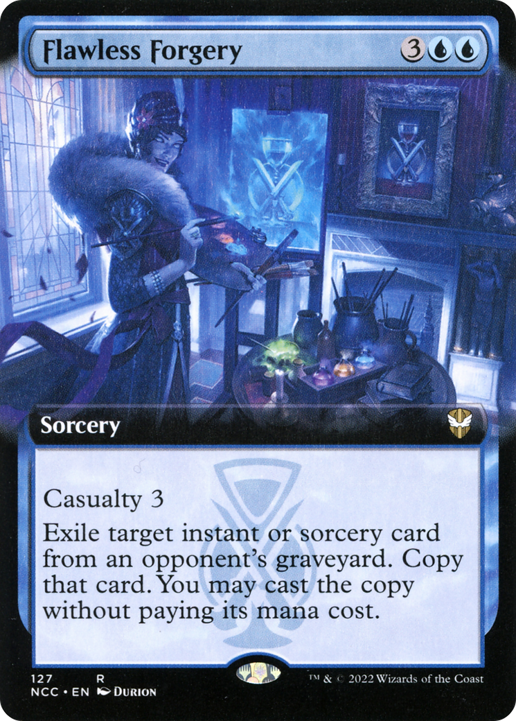 Flawless Forgery (NCC-127) [New Capenna Commander] (Extended Art) MTG Single Wizards of the Coast