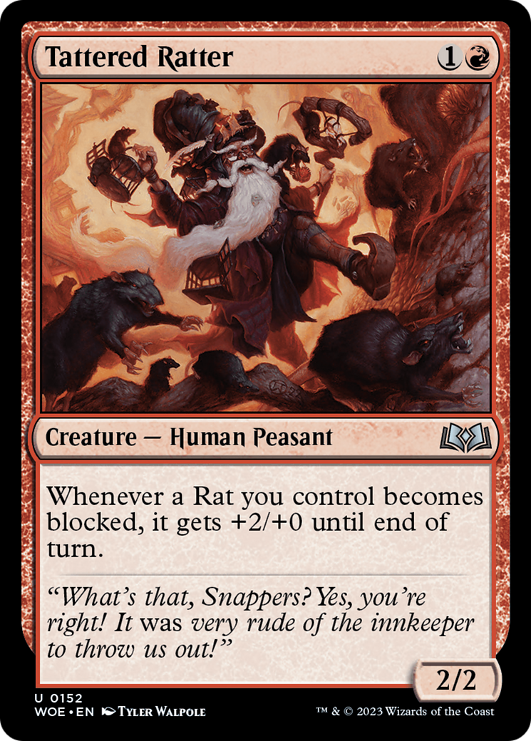 Tattered Ratter (WOE-152) [Wilds of Eldraine] MTG Single Wizards of the Coast
