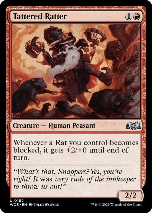 Tattered Ratter (WOE-152) [Wilds of Eldraine] Foil MTG Single Wizards of the Coast