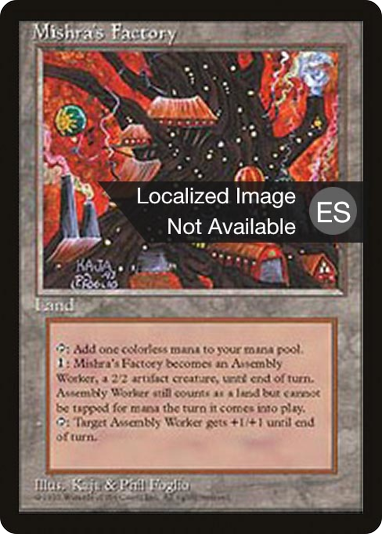 Mishra's Factory (4BB-361) [Fourth Edition Foreign Black Border] MTG Single Wizards of the Coast