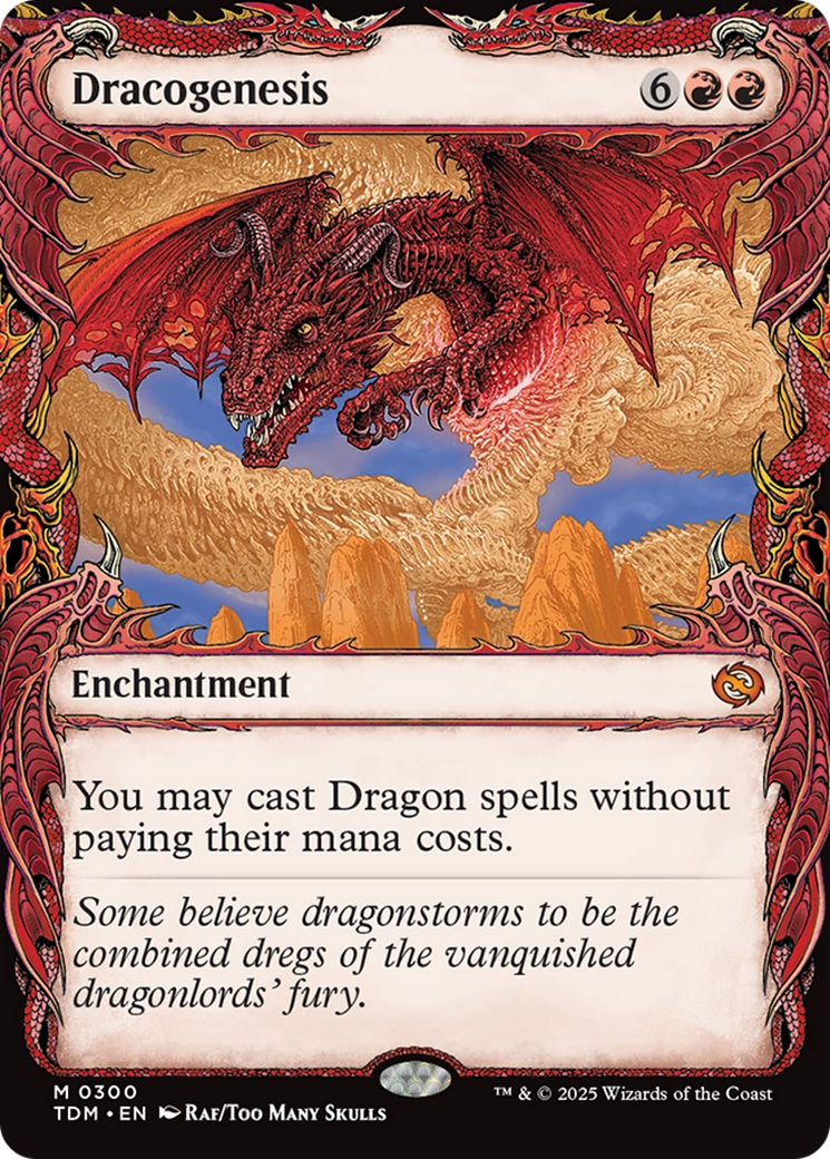 Dracogenesis (0300) (TDM-300) [Tarkir: Dragonstorm] (Showcase) Foil MTG Single Wizards of the Coast