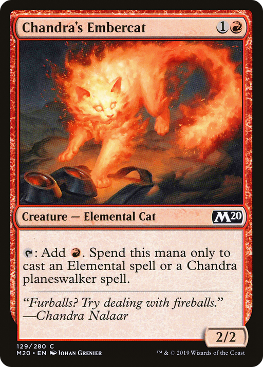 Chandra's Embercat (M20-129) [Core Set 2020] MTG Single Wizards of the Coast