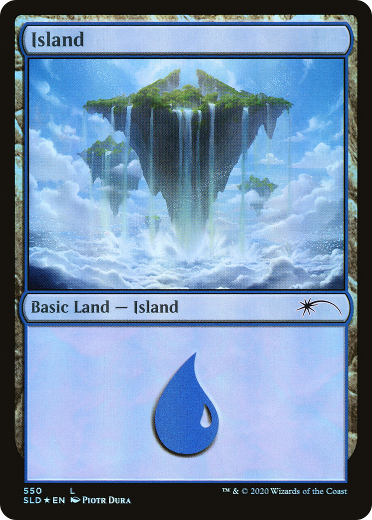 Island (550) (SLD-550) [Secret Lair] Drop Foil MTG Single Wizards of the Coast