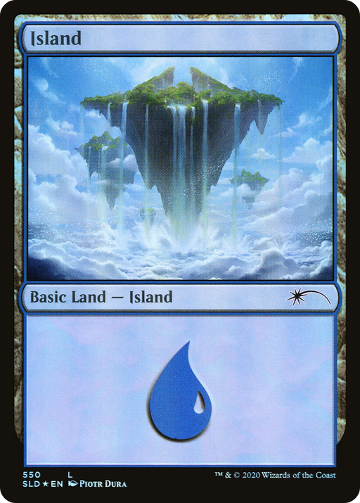 Island (SLD-550) [Secret Lair] Drop Foil MTG Single Wizards of the Coast