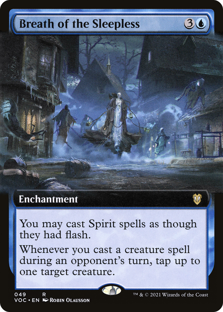 Breath of the Sleepless (VOC-049) [Crimson Vow Commander] (Extended Art) MTG Single Wizards of the Coast