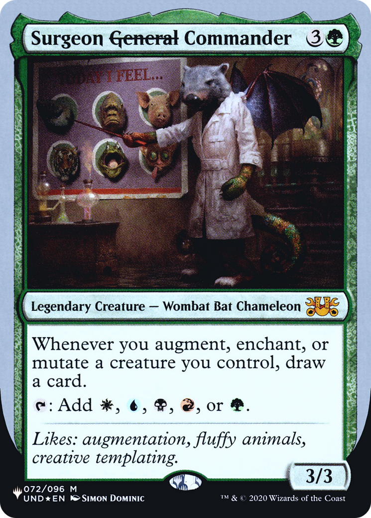Surgeon ~General~ Commander (LIST-072/096) [Mystery Booster] The List (Unfinity Foil Edition) Foil MTG Single Wizards of the Coast
