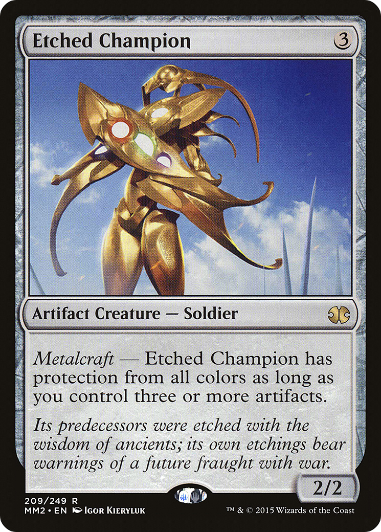 Etched Champion (MM2-209) [Modern Masters 2015] MTG Single Wizards of the Coast