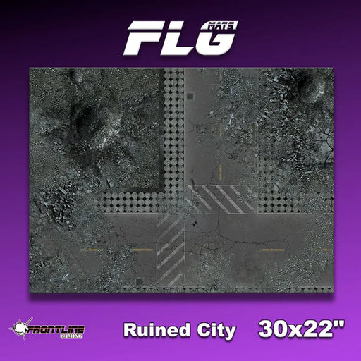 Frontline Gaming: Mats - Ruined City 30x22" Gaming Mat FLG