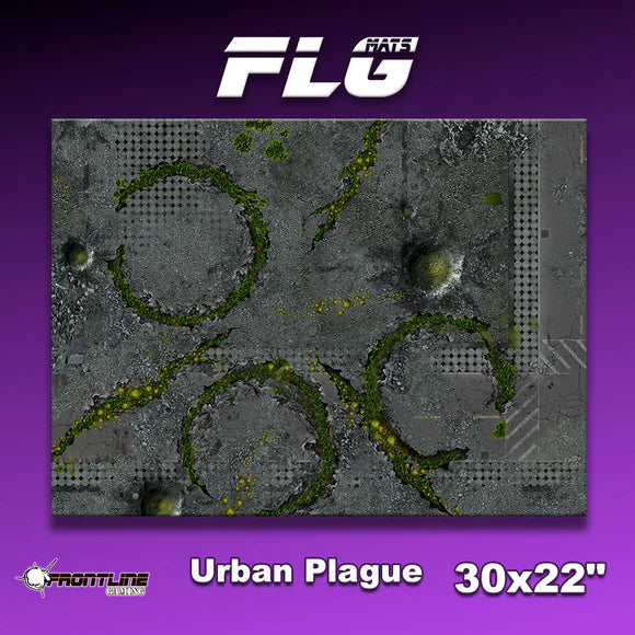Frontline Gaming: Mats - Urban Plague 30x22" Gaming Mat FLG
