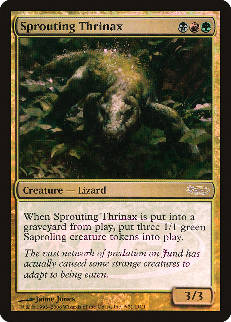 Sprouting Thrinax [Wizards Play Network 2008] MTG Single Magic: The Gathering