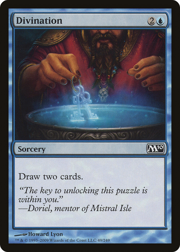 Divination (M10-049) [Magic 2010] MTG Single Wizards of the Coast