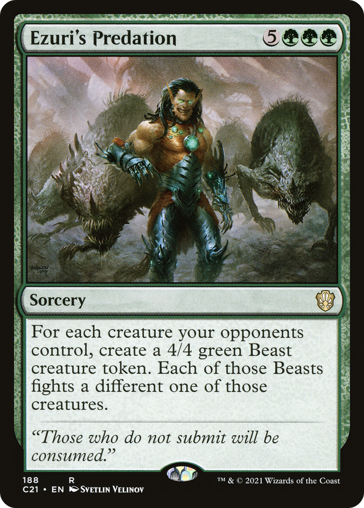 Ezuri's Predation (C21-188) [Commander 2021] MTG Single Wizards of the Coast