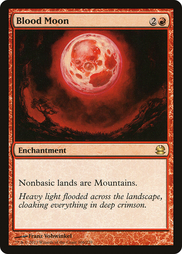 Blood Moon (MMA-106) [Modern Masters] Foil MTG Single Wizards of the Coast