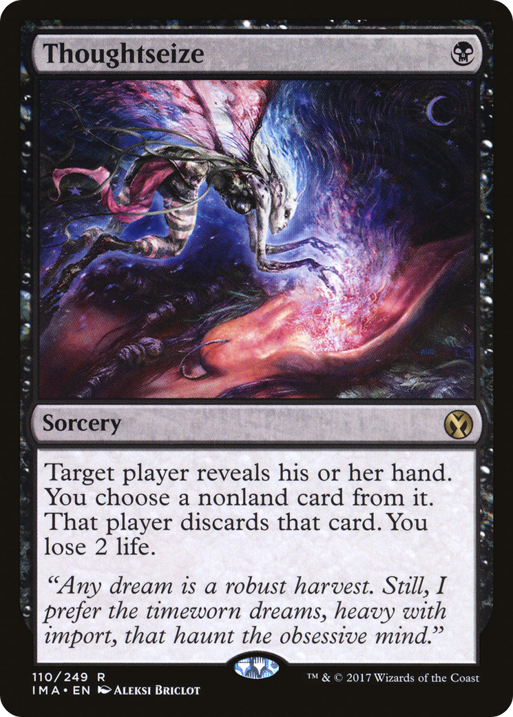 Thoughtseize (IMA-110) [Iconic Masters] MTG Single Wizards of the Coast